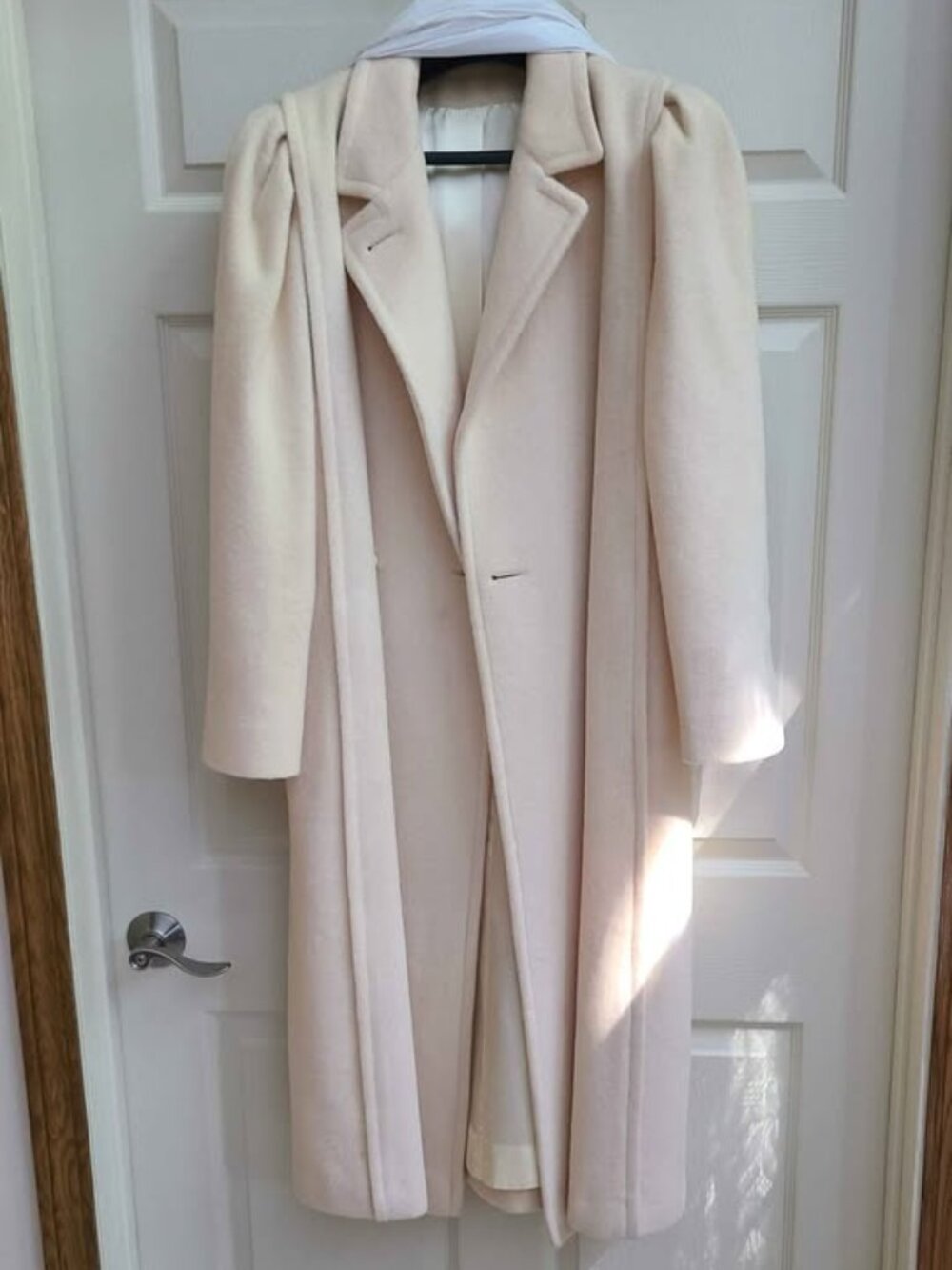 Vintage Weathervane Jill Jr. Long Cream Wool Coat Size 13 (Modern US 14ish)